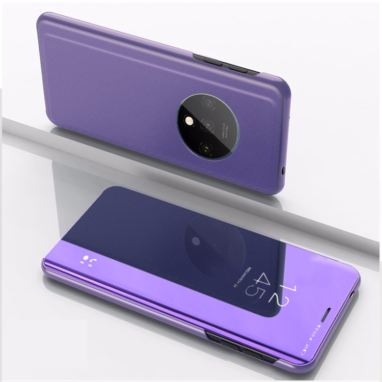 

For Xiaomi Redmi K30 Pro Plated Mirror Horizontal Flip Leather Case with Holder(Purple Blue)