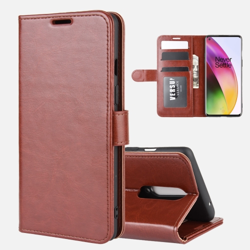 

For OnePlus 8 R64 Texture Single Horizontal Flip Protective Case with Holder & Card Slots & Wallet& Photo Frame(Brown)