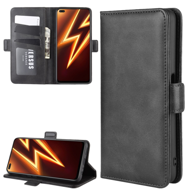 

For OPPO Realme 6 Pro Dual-side Magnetic Buckle Horizontal Flip Leather Case with Holder & Card Slots & Wallet(Black)