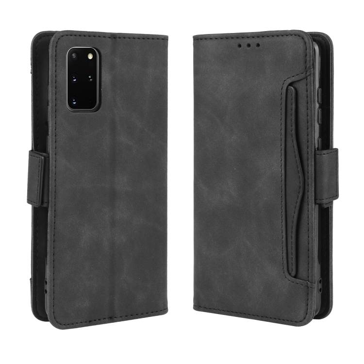 

For Galaxy S20+/S20+5G Wallet Style Skin Feel Calf Pattern Leather Case with Separate Card Slot(Black)