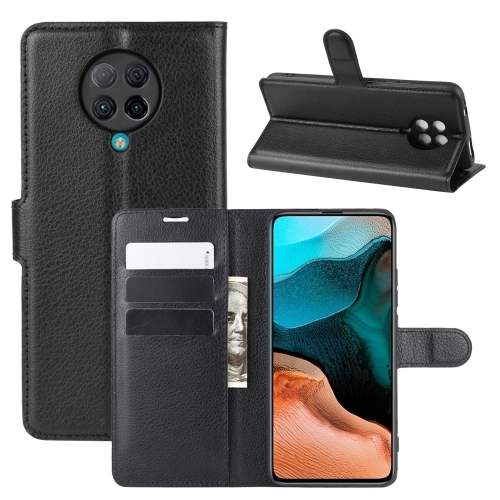 

For Xiaomi Redmi K30 Pro Litchi Texture Horizontal Flip Protective Case with Holder & Card Slots & Wallet(Black)
