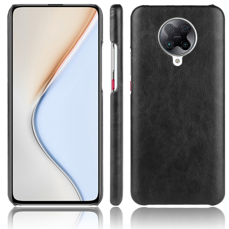 

For Xiaomi Redmi K30 Pro Shockproof Litchi Texture PC + PU Case(Black)