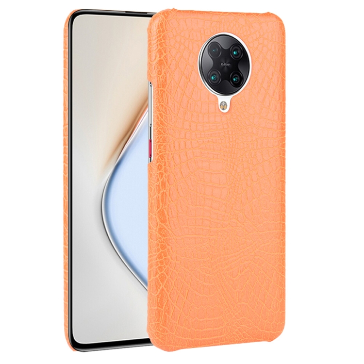 

For Xiaomi Redmi K30 Pro Shockproof Crocodile Texture PC + PU Case(Orange)