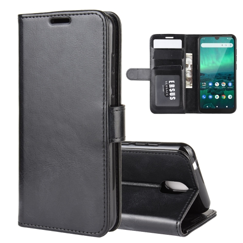 

For Nokia 1.3 R64 Texture Single Horizontal Flip Protective Case with Holder & Card Slots & Wallet& Photo Frame(Black)