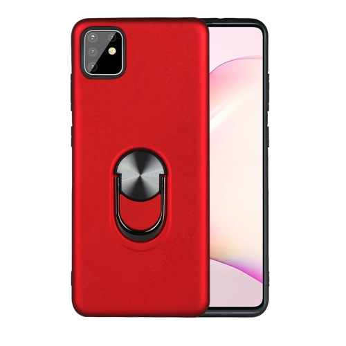 

For Galaxy Note10 Lite & A81 & M60s 360 Rotary Multifunctional Stent PC+TPU Case with Magnetic Invisible Holder(Red)