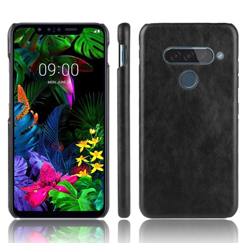 

For LG G8S ThinQ Shockproof Litchi Texture PC + PU Case(Black)