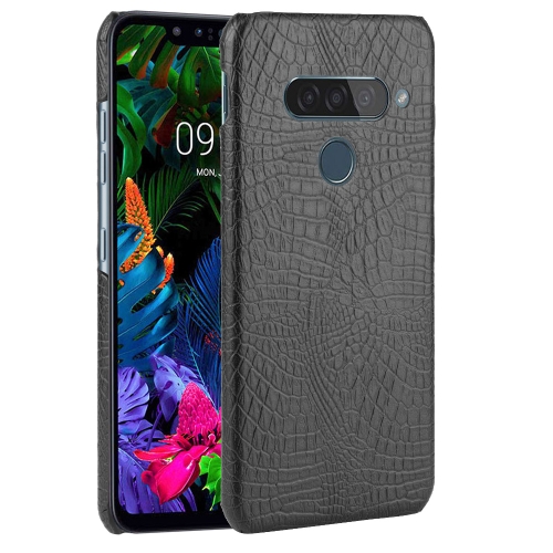 

For LG G8S ThinQ Shockproof Crocodile Texture PC + PU Case(Black)