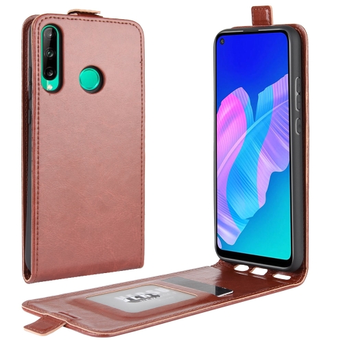 

For Huawei P40 Lite E / Y7P R64 Texture Single Vertical Flip Leather Protective Case with Card Slots & Photo Frame(Brown)