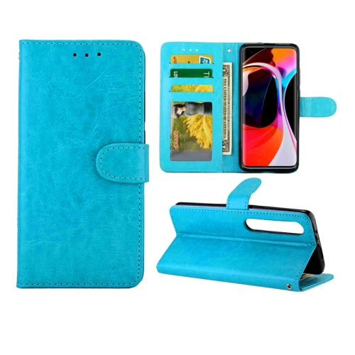 

For XIAOMI Mi10/Mi10Pro Crazy Horse Texture Leather Horizontal Flip Protective Case with Holder & Card Slots & Wallet & Photo Frame(baby Blue)