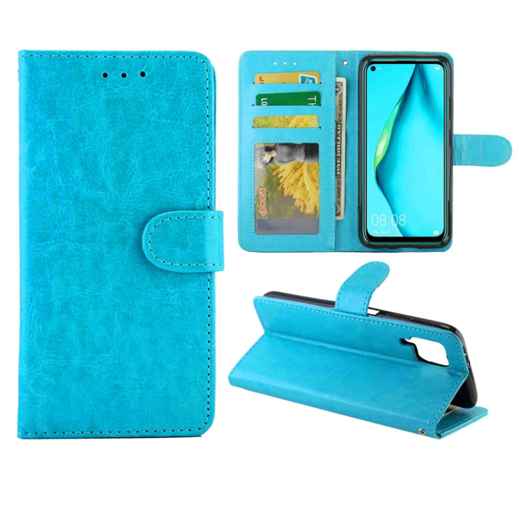 

For Huawei P40lite/Nova6Se/Nova7i Crazy Horse Texture Leather Horizontal Flip Protective Case with Holder & Card Slots & Wallet & Photo Frame(baby Blue)
