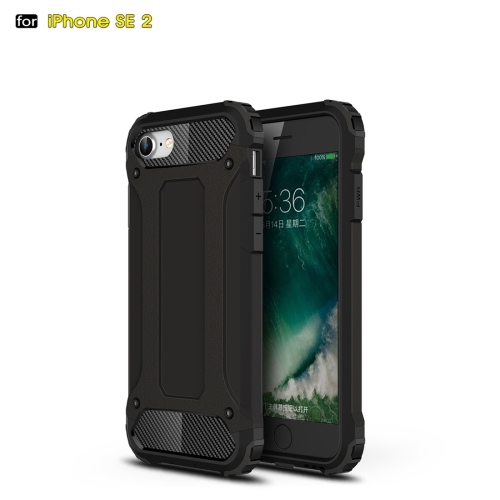 For iPhone SE 2020  Magic Armor TPU + PC Combination Case(Black)