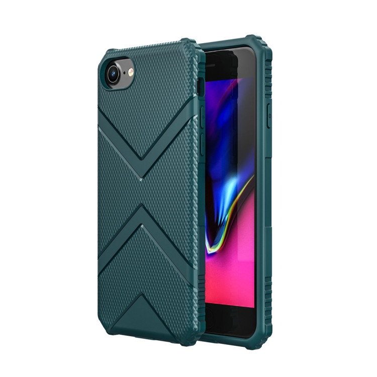 

For iPhone SE 2020 Diamond Shield TPU Drop Protection Case(Green)