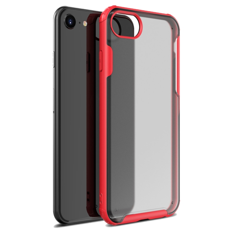 

For iPhone SE 2020 Four-corner Shockproof TPU + PC Protective Case(Red)