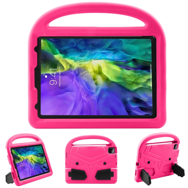 

For iPad Pro 11 (2020) Sparrow Style EVA Children's flat Plate Fall Protection Case(Rose Red)
