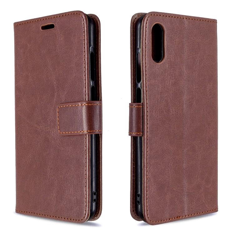 

For Huawei Y6 Pro (2019) Crazy Horse Texture Horizontal Flip Leather Case with Holder & Card Slots & Wallet & Photo Frame(brown)