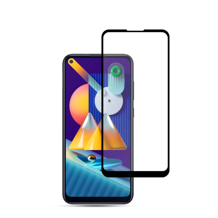 

For Galaxy M11 mocolo 0.33mm 9H 2.5D Full Glue Tempered Glass Film