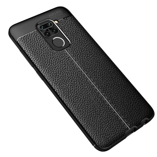 

For Xiaomi Redmi Note9 Litchi Texture TPU Shockproof Case(Black)