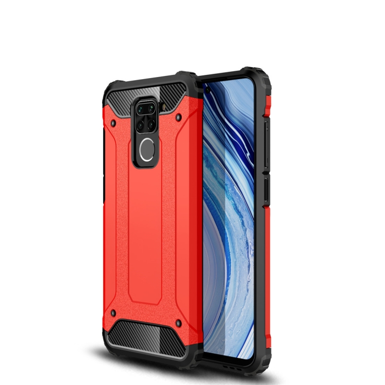 

For Xiaomi Redmi Note 9 Magic Armor TPU + PC Combination Case(Red)