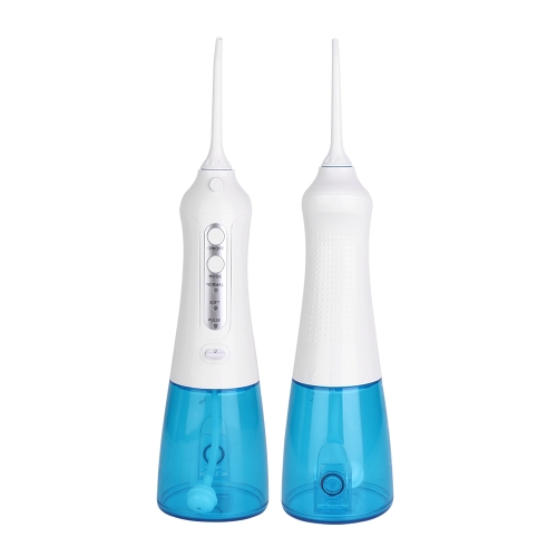 

Wireless Water Floss Cleaner Portable 1400mAh USB-Rechargeable Water Flosser IPX7 Waterproof Oral Irrigator, Water Tannk Capacity: 300ML