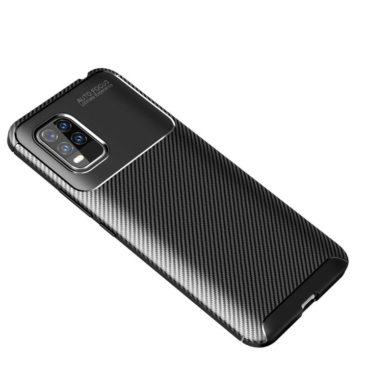

For Xiaomi 10 Lite Carbon Fiber Texture Shockproof TPU Case(Black)