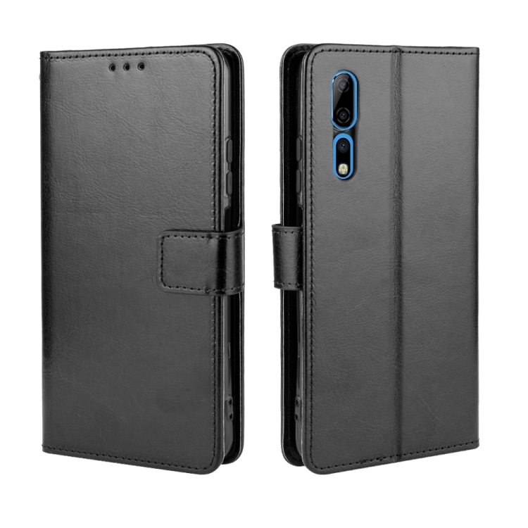 

For ZTE Axon 10 Pro/Axon 10 Pro 5G/A2020 Pro Retro Crazy Horse Texture Horizontal Flip Leather Case , with Holder & Card Slots & Photo Frame(Black)