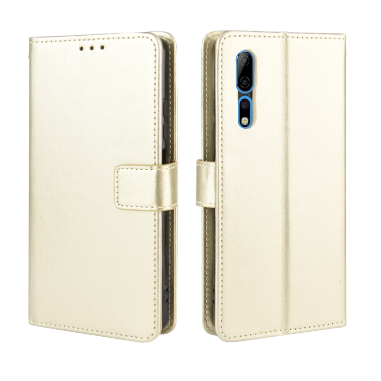 

For ZTE Axon 10 Pro/Axon 10 Pro 5G/A2020 Pro Retro Crazy Horse Texture Horizontal Flip Leather Case , with Holder & Card Slots & Photo Frame(Gold)