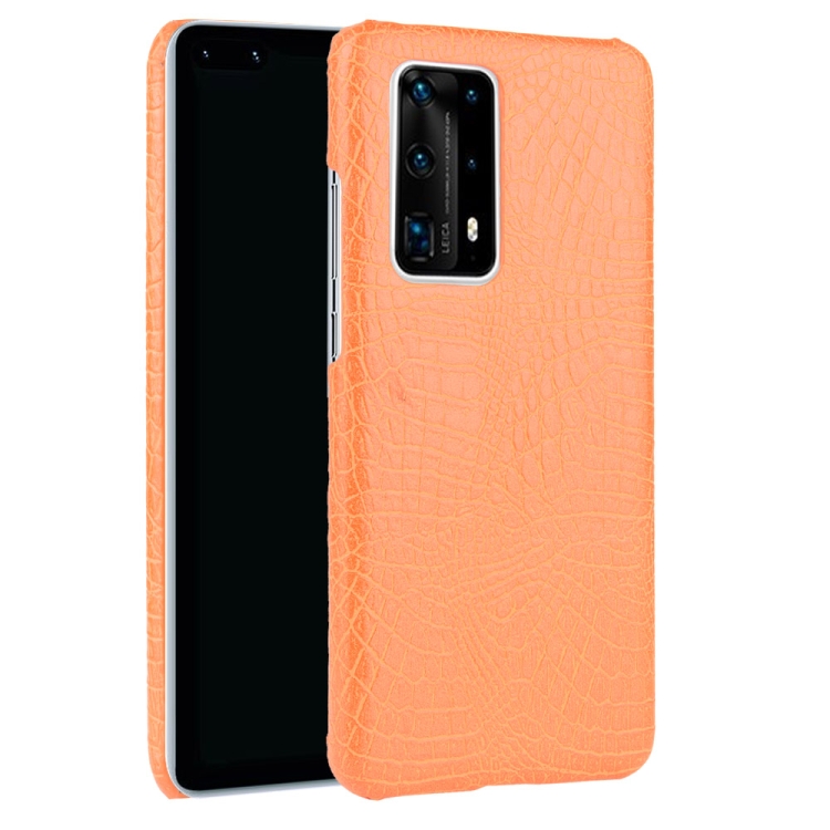 

For Huawei P40 Pro+ / P40 Pro Plus Shockproof Crocodile Texture PC + PU Case(Orange)