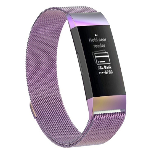

Stainless Steel Magnet Wrist Strap for FITBIT Charge 4， Large Size: 210x18mm(Colorful Light)