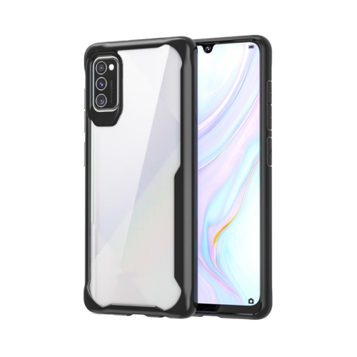 

For Google Pixel 4A Transparent PC + TPU Full Coverage Shockproof Protective Case(Black)