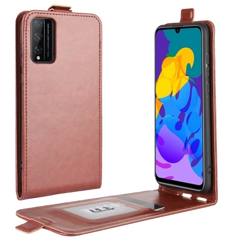 

For Huawei Honor Play 4T Pro R64 Texture Single Vertical Flip Leather Protective Case with Card Slots & Photo Frame(Brown)