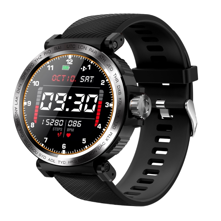 

S18 1.28 inch Color Screen Smart Watch IP68 Waterproof,Support Call Reminder /Heart Rate Monitoring/Sleep Monitoring/Blood Pressure Monitoring/Sedentary Reminder(Black)