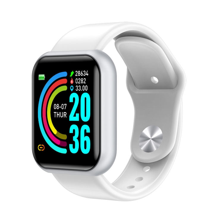 

D20 1.3inch IPS Color Screen Smart Watch IP67 Waterproof,Support Call Reminder /Heart Rate Monitoring/Blood Pressure Monitoring/Sedentary Reminder(White)
