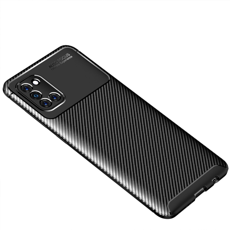 

For Galaxy A31 Carbon Fiber Texture Shockproof TPU Case(Black)
