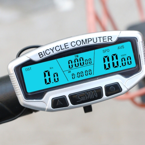 

SUNDING SD-558A Bicycle Computer Wired Stopwatch Bicycle Speedometer Digital Odometer Rainproof LCD Backlight Stopwatch