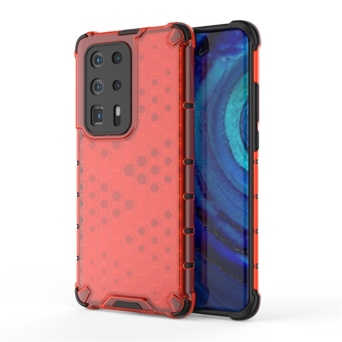 

For Huawei P40 Pro+ Shockproof Honeycomb PC + TPU Case(Red)