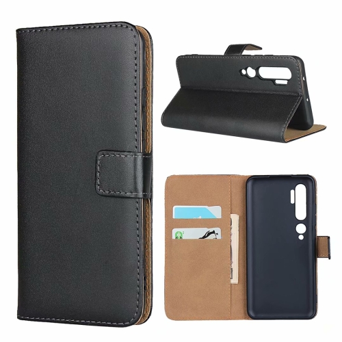 

For Xiaomi CC9 Pro/Note 10/Note 10 Pro Leather Horizontal Flip Holster With Magnetic Clasp and Bracket and Card Slot and Wallet(Black)