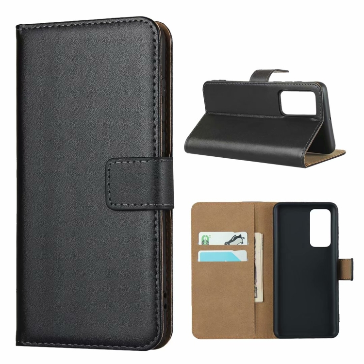 

For Huawei P40 Leather Horizontal Flip Holster With Magnetic Clasp and Bracket and Card Slot and Wallet(Black)