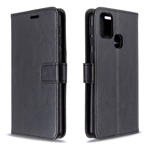 

For Galaxy M31 Crazy Horse Texture Horizontal Flip Leather Case with Holder & Card Slots & Wallet & Photo Frame(Black)