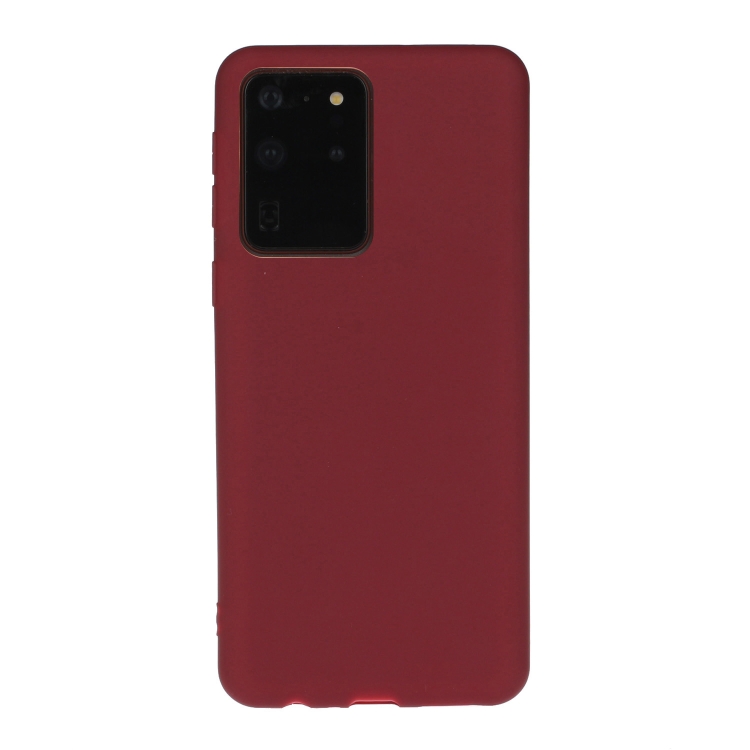 

For Galaxy S20 Ultra Solid Color Frosted TPU Phone Case(Red)