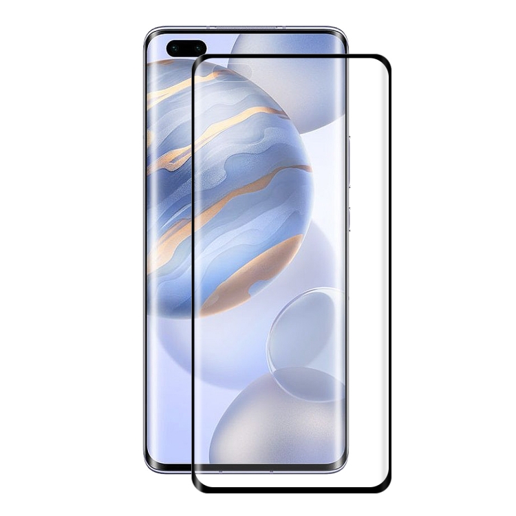 

For Huawei Nova 7 Pro ENKAY Hat-Prince 0.26mm 9H 3D Explosion-proof Full Screen Curved Heat Bending Tempered Glass Film