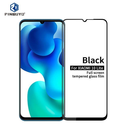 

For Xiaomi 10 Lite PINWUYO 9H 2.5D Full Screen Tempered Glass Film(Black)