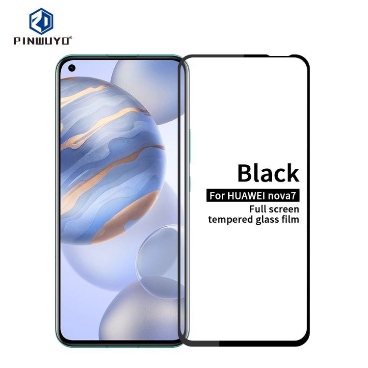 

For Huawei Honor 30 / Nova7 PINWUYO 9H 2.5D Full Screen Tempered Glass Film(Black)