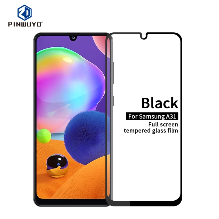 

For Galaxy A31 PINWUYO 9H 2.5D Full Screen Tempered Glass Film(Black)