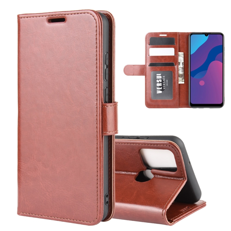 

For Huawei Honor Play 9A R64 Texture Single Horizontal Flip Protective Case with Holder & Card Slots & Wallet& Photo Frame(Brown)