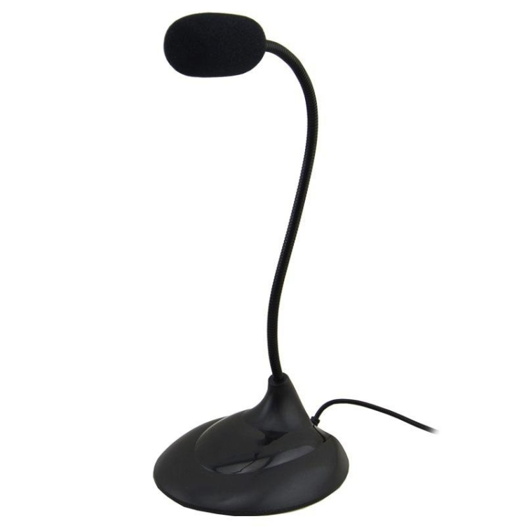 

MK200 Flexible Stand Mini Studio Speech Microphone 3.5mm Plug Gooseneck Mic Wired Microphone Voice Chat