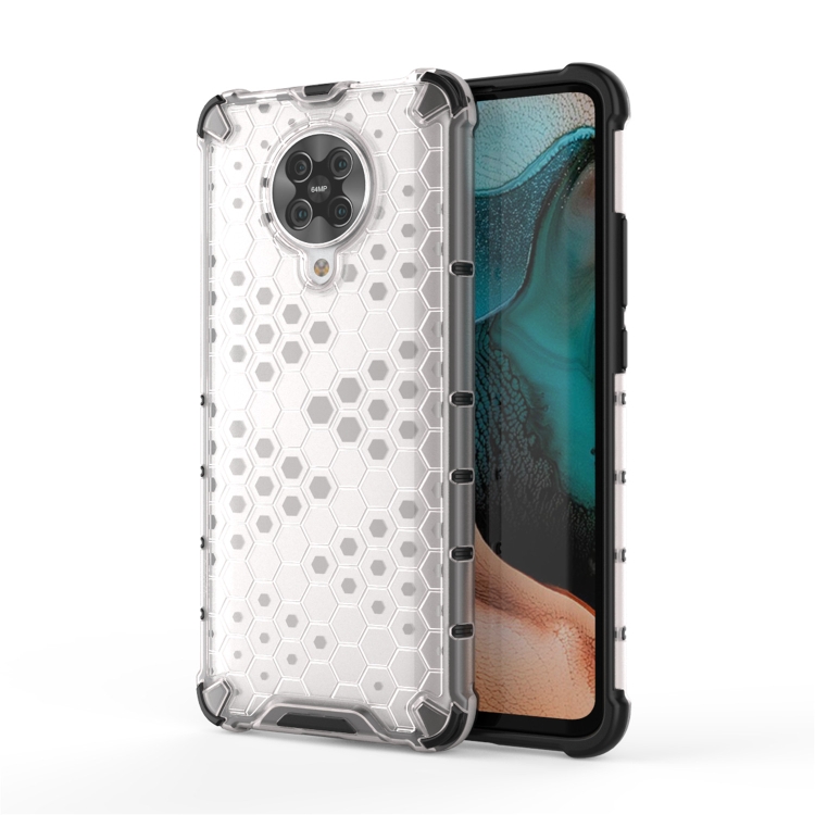 

For Xiaomi Redmi K30 Pro Shockproof Honeycomb PC + TPU Case(White)