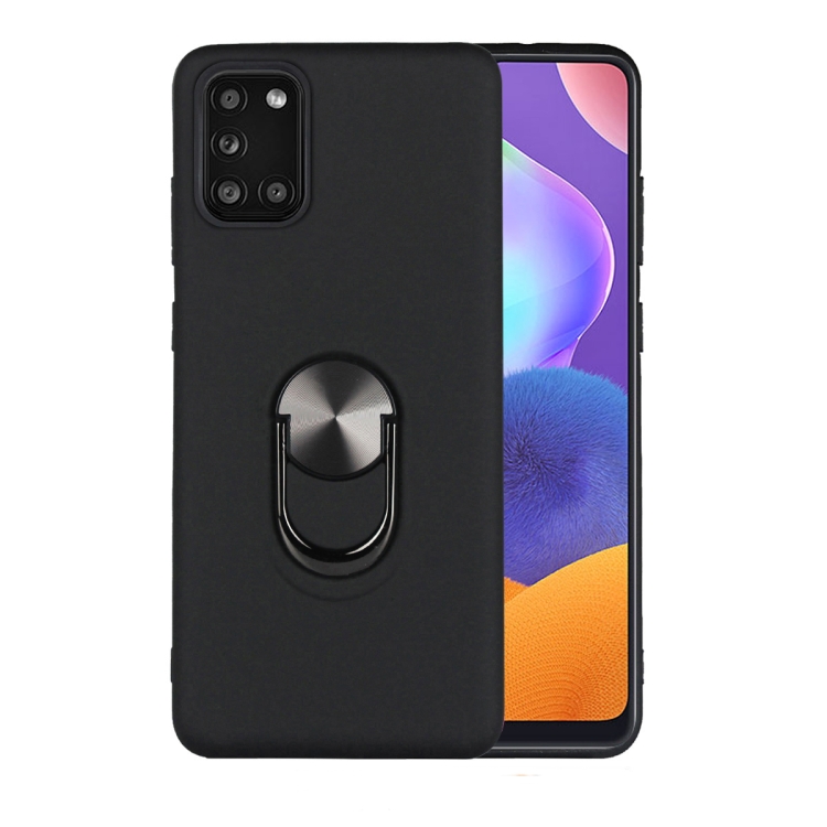 

For Galaxy A31 360 Rotary Multifunctional Stent PC+TPU Case with Magnetic Invisible Holder(Black)