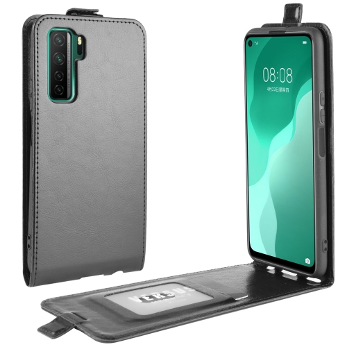 Besmetten Amerika Beurs SUNSKY - For Huawei Nova 7 SE R64 Texture Single Vertical Flip Leather  Protective Case with Card Slots & Photo Frame(Black)