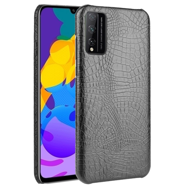 

For Huawei Honor Play 4T Pro Shockproof Crocodile Texture PC + PU Case(Black)