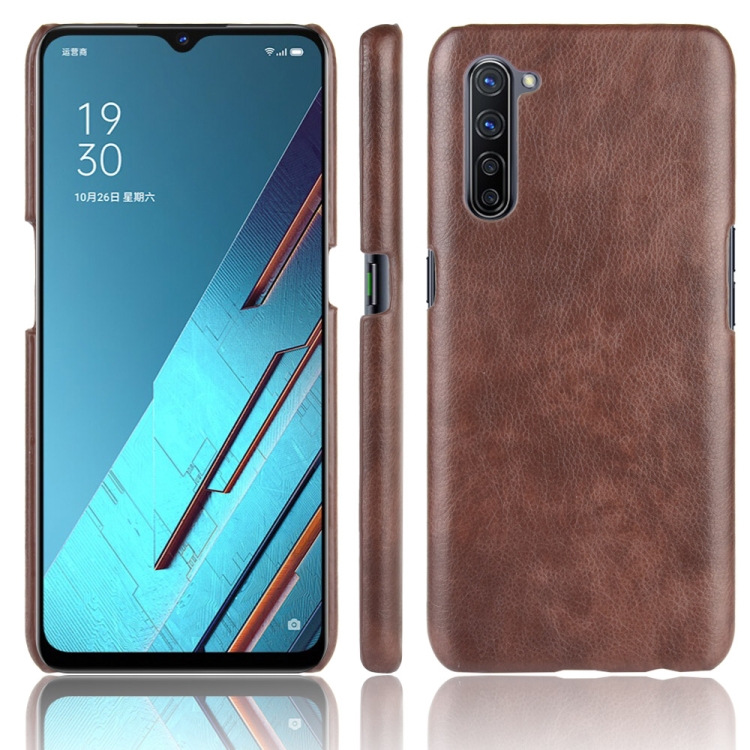 

For Oppo Find X2 Lite Shockproof Litchi Texture PC + PU Case(Brown)